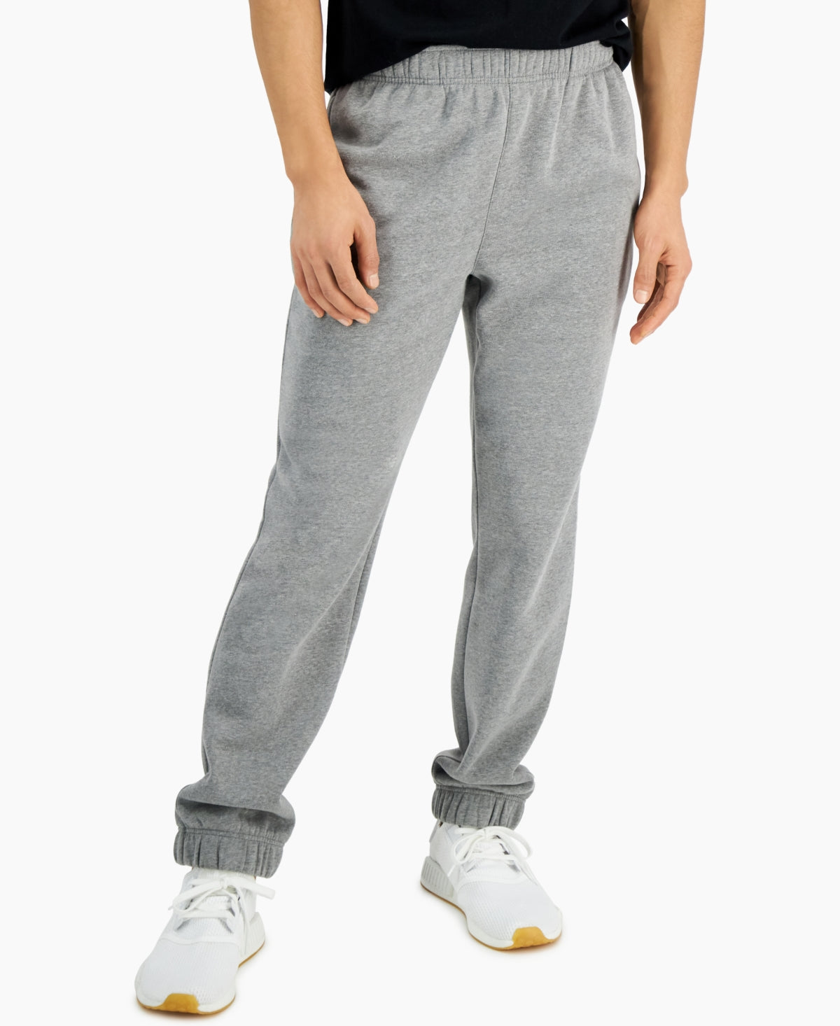 Id Ideology Men's Fleece Sweatpants  Stormy Heather  Gray Large