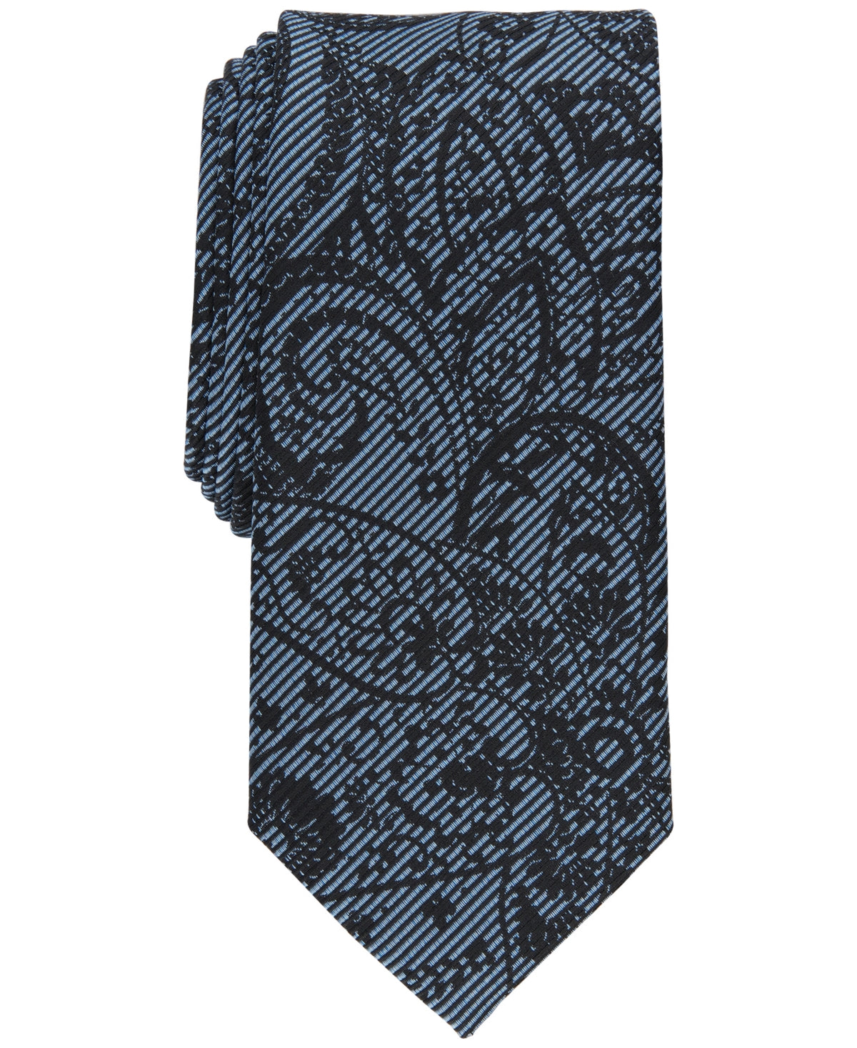 Alfani Men's Natei Paisley Necktie Blue
