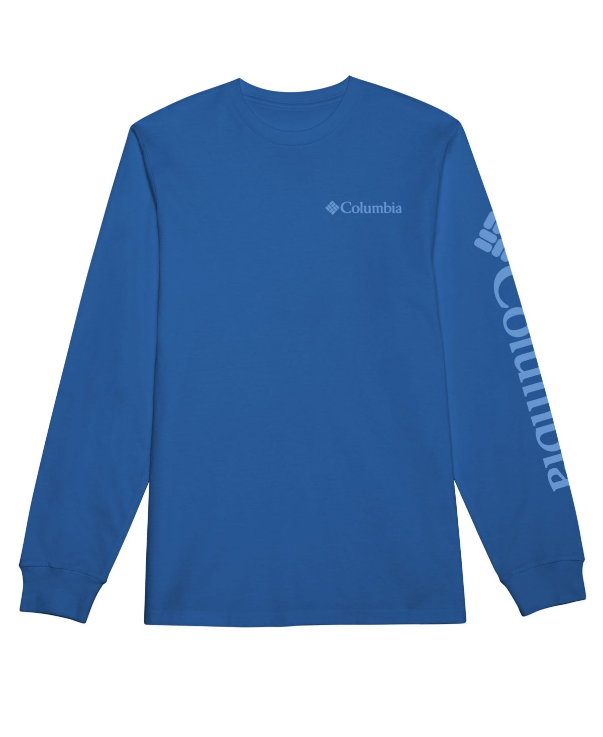 Columbia Men's Long Sleeve Crewneck Shirt Fundamentals Vivid Blue XL