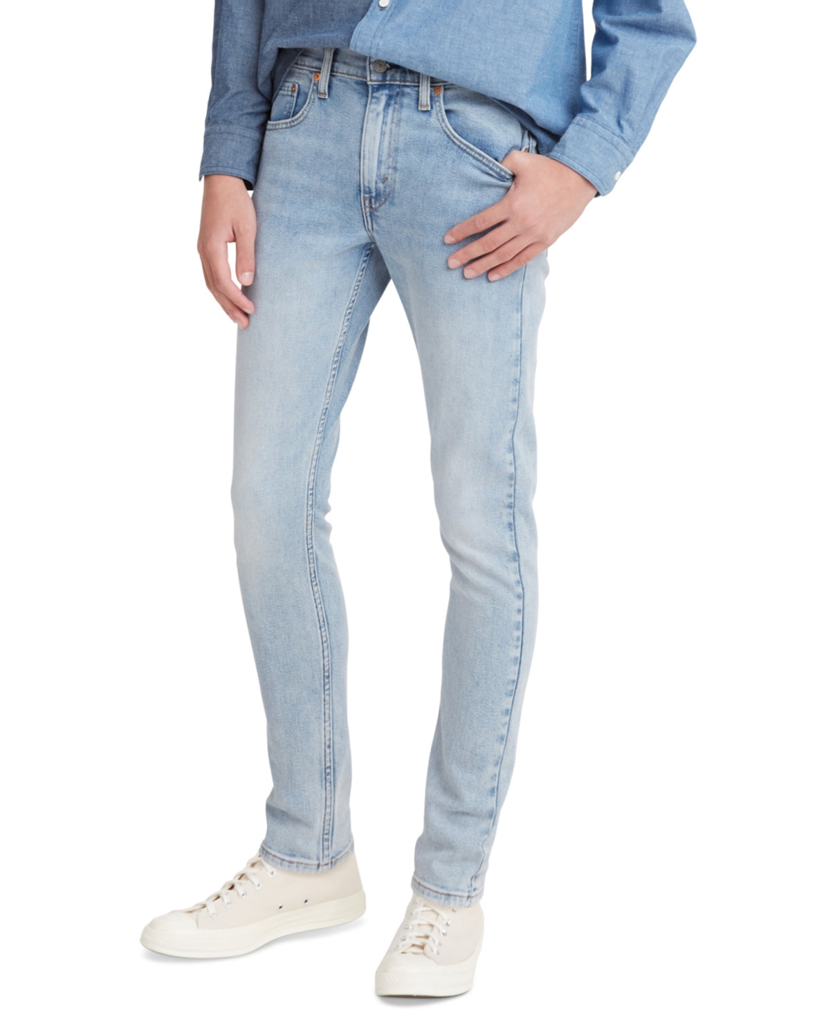Levi's Men's Skinny Tapered Jeans  Light Blue 32 x 29