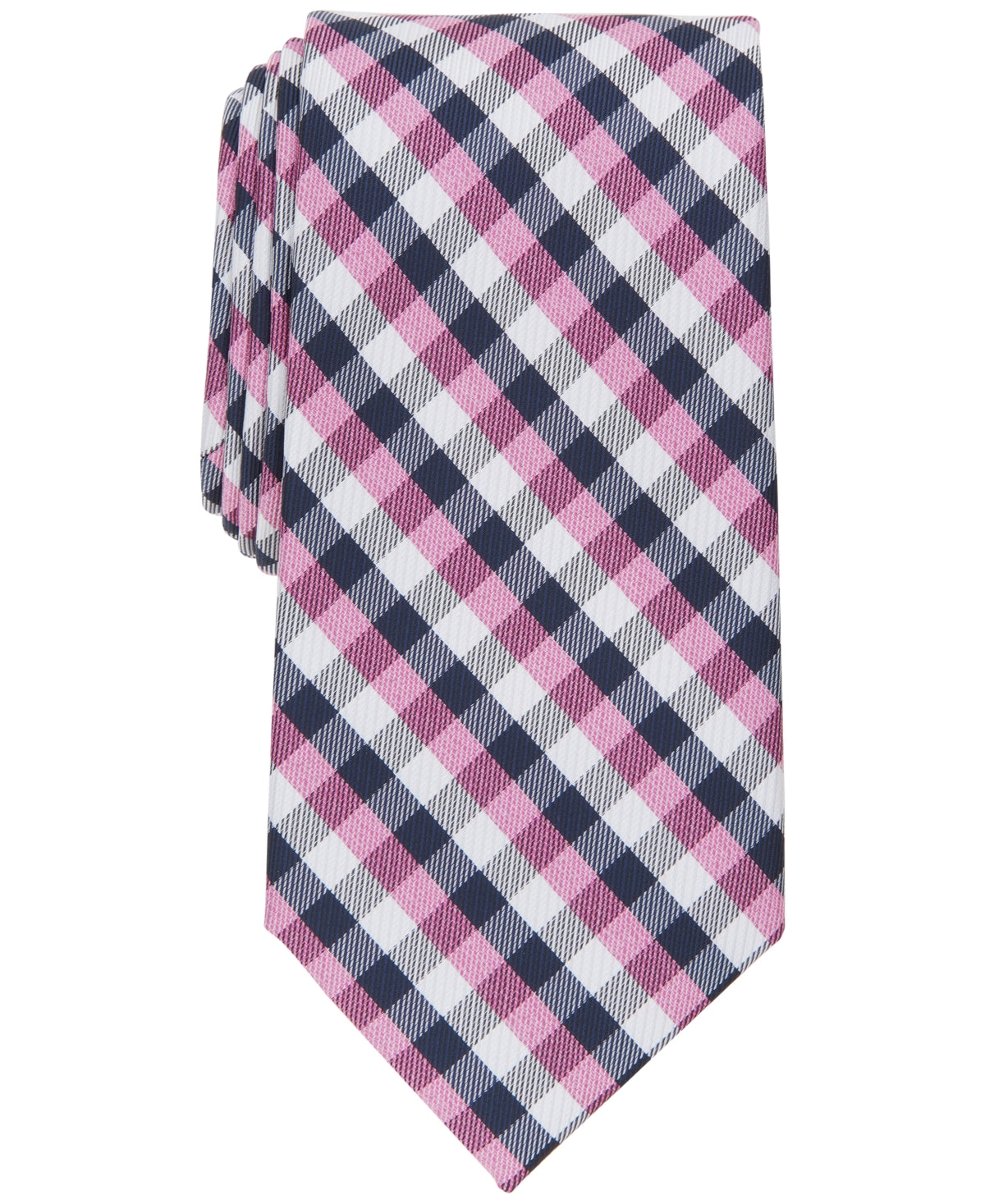 Club Room Men's Silva Check Tie Red Blue Necktie