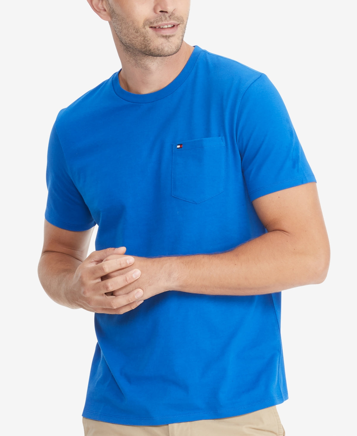 Tommy Hilfiger Men's Dark Blue Pocket Tshirt Xxl