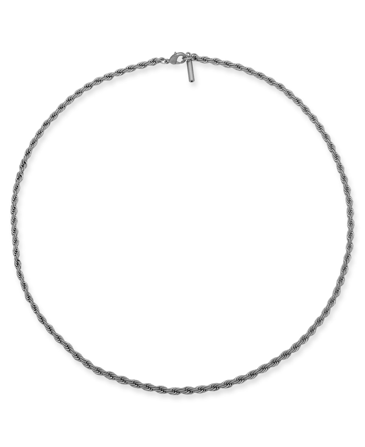 Dkny Men's Silvertone Chain Necklace  Silver Osfa