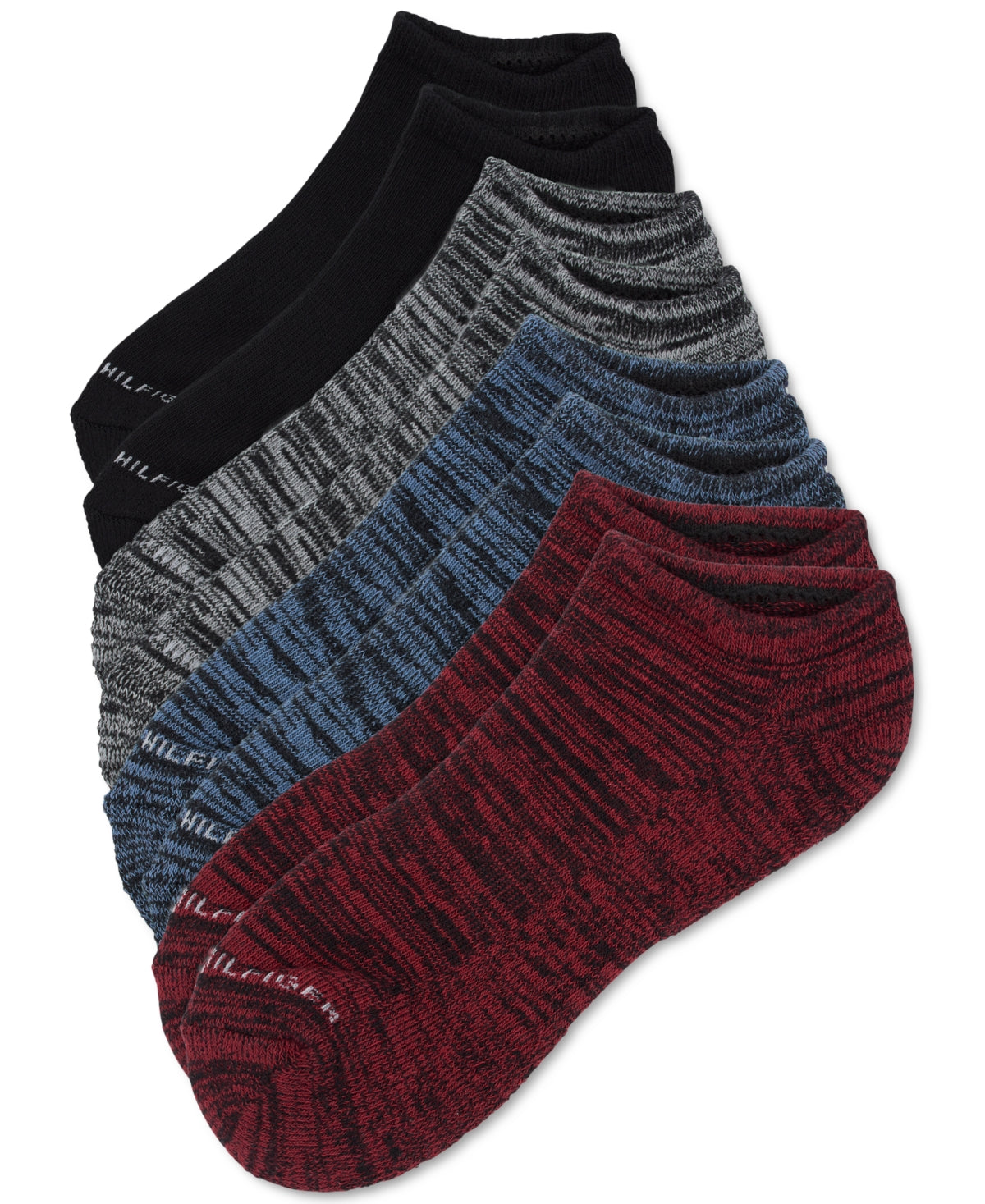 Tommy Hilfiger Men's No Show Socks 6 Pack Osfa Reg