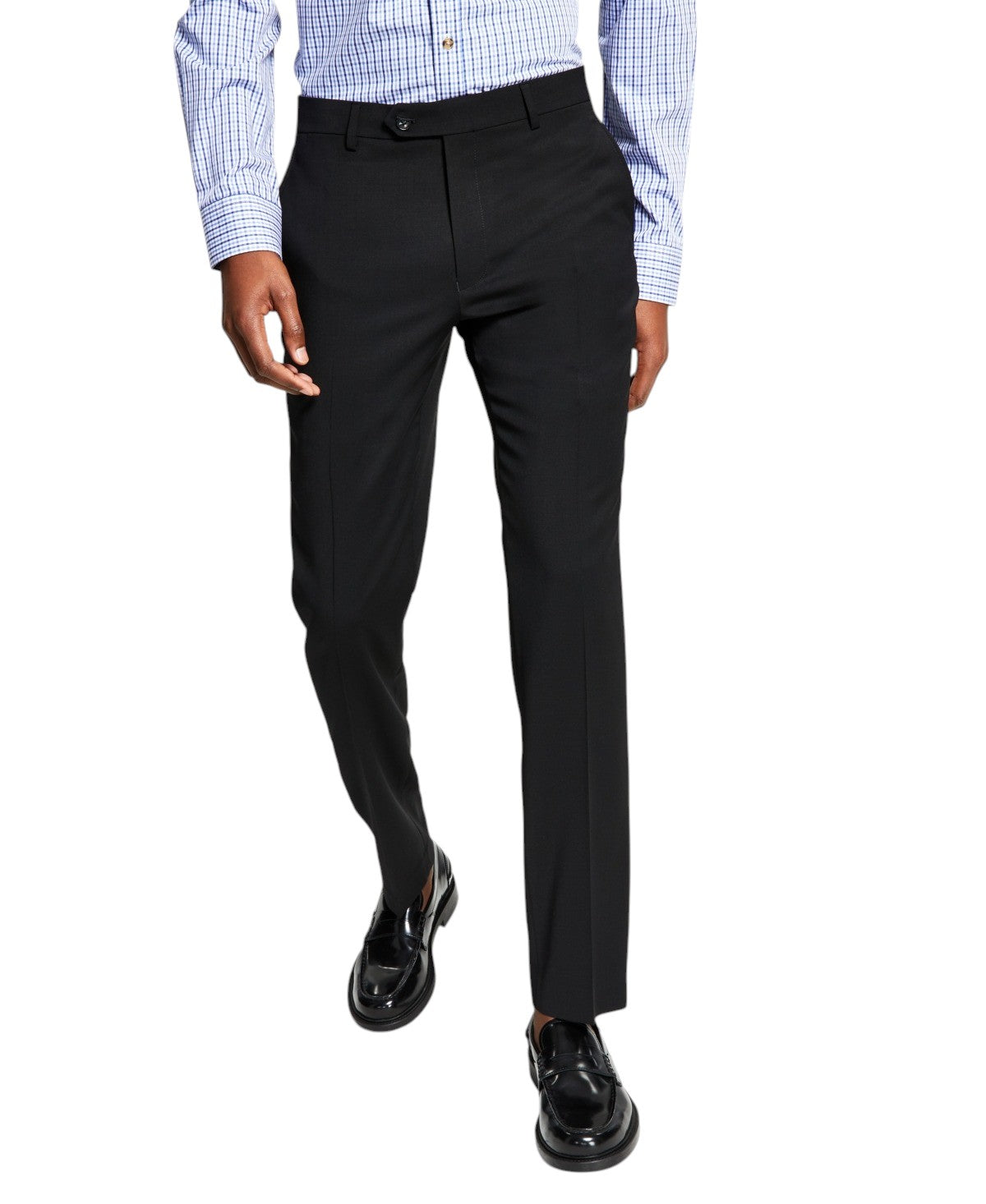 Tommy Hilfiger Mens Modern fit Dress Pants 38 / 30 Black Solid Stretch