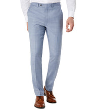 Calvin Klein Mens Skinny fit Dress Pants 32 / 32 Light Blue Solid Stretch