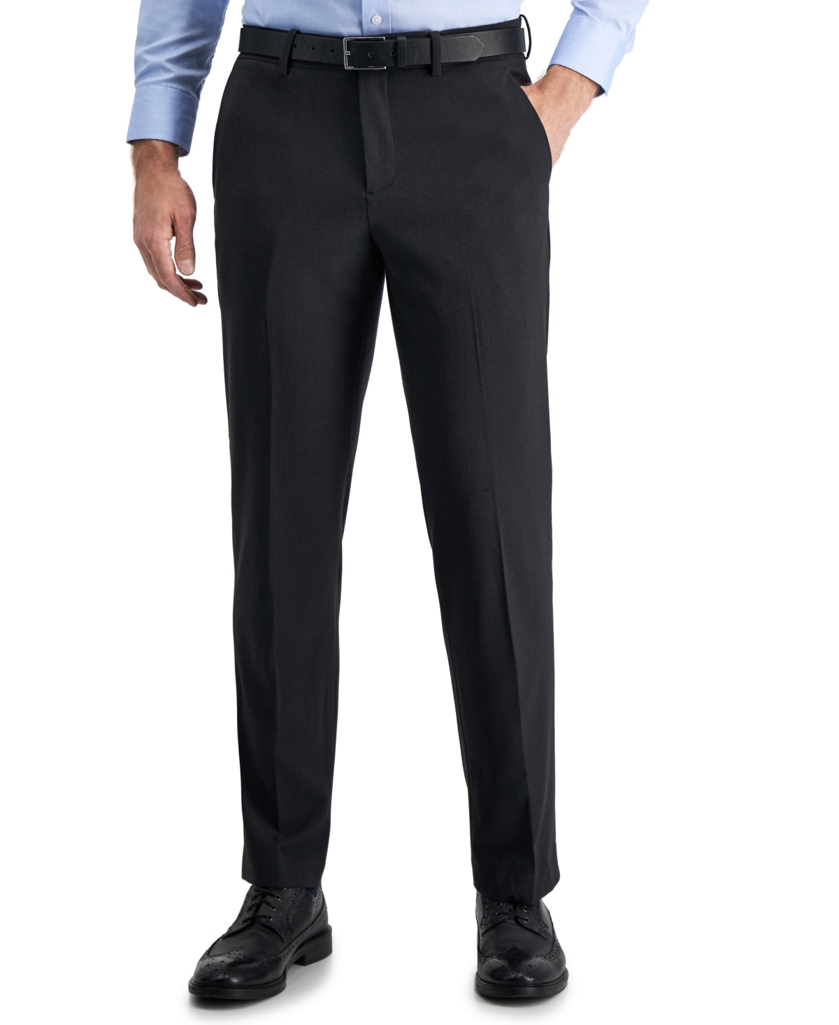 Perry Ellis Portfolio Mens Modern fit Dress Pants 33 / 32 Black Check