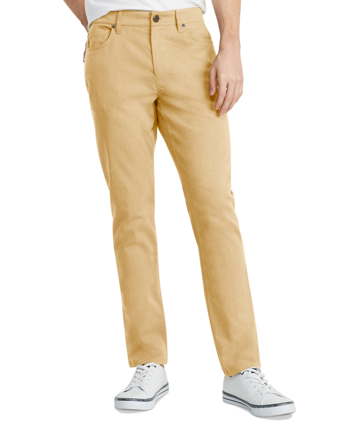 Tommy Hilfiger Th Temp 5 Pocket Pants Champagne Toast 42 x 34 Beige