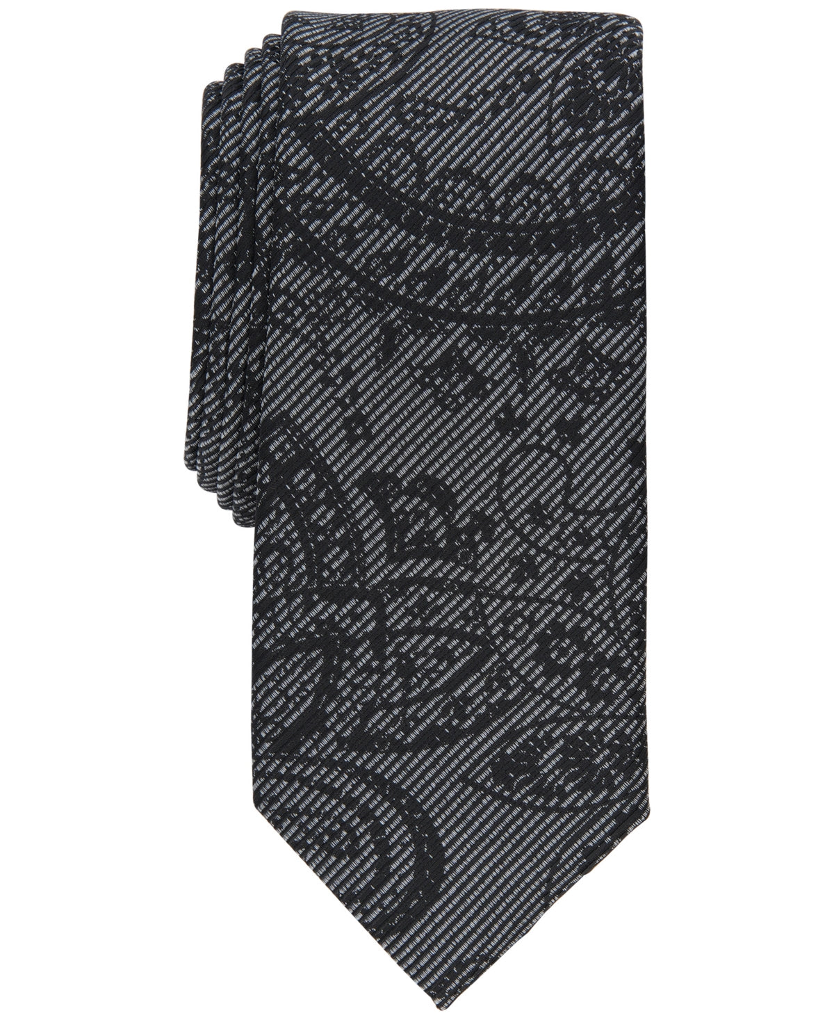 Alfani Men's Natei Paisley Tie Black Necktie