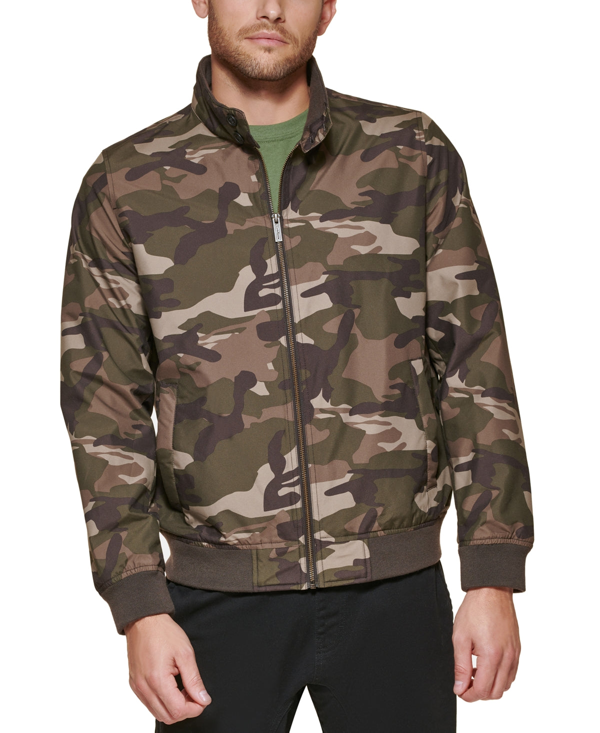 Club Room Men's Camo Bomber Jacket Size Large