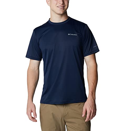 Columbia Mens Hike Moisture-Wicking Crew Neck T shirt Black Small