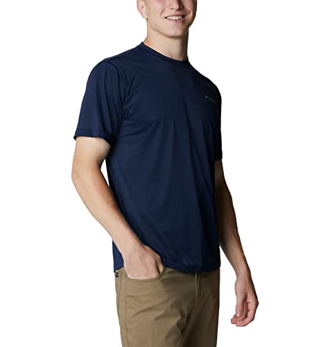 Columbia Mens Hike Moisture-Wicking Crew Neck T shirt Black Small