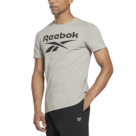 Reebok Men Regular fit Short Sleeve T-Shirt Shirt Medium Grey