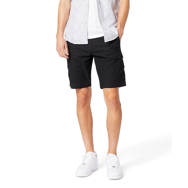 Dockers Smart 360 Tech Cargo 9" Shorts Big and Tall Mens Black 54
