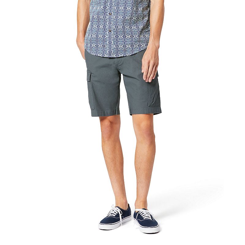 Dockers Mens Big Tall Straight Fit Casual Shorts Cool Slate Grey 50