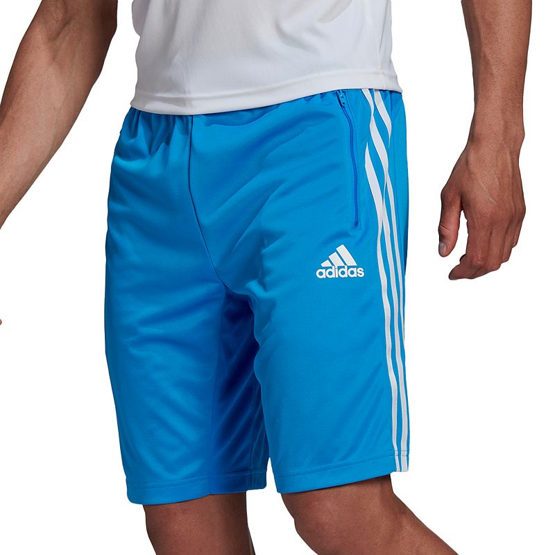 Adidas Men's PrimeBlue Designed 2 Move 10" 3-Stripes Shorts Blue 2XL