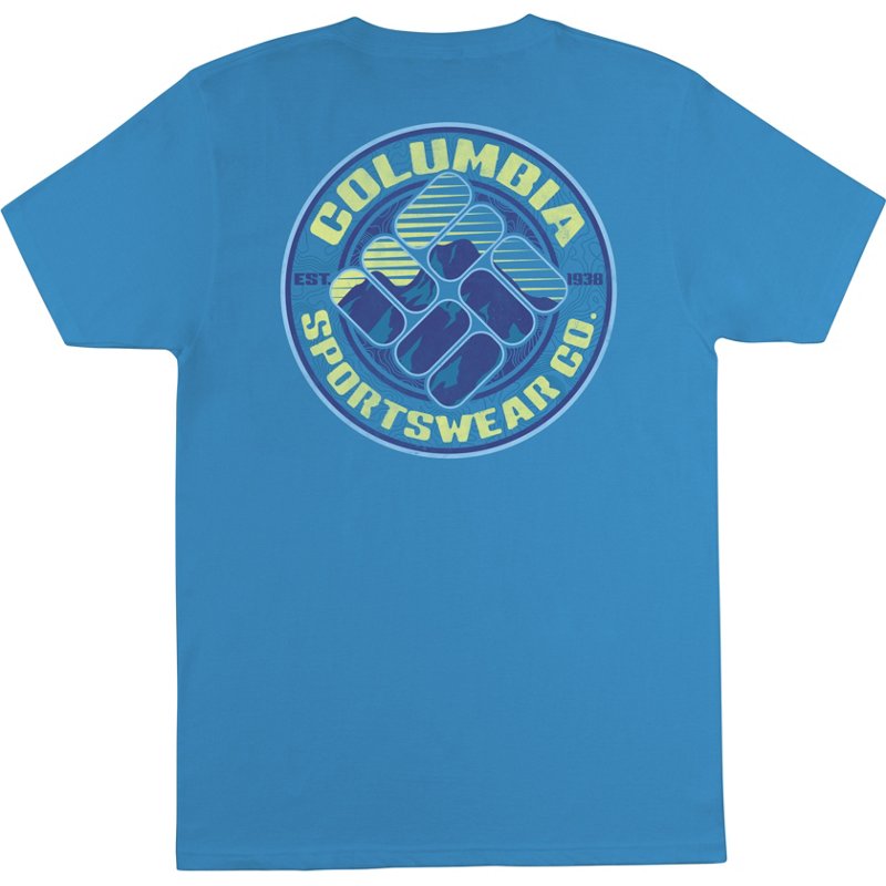 Columbia Sportswear Men’s Concord Graphic Short Sleeve T-Shirt Blue 2XL