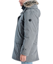 Michael Kors Men's Hooded Bib Snorkel Parka Coat Medium Grey