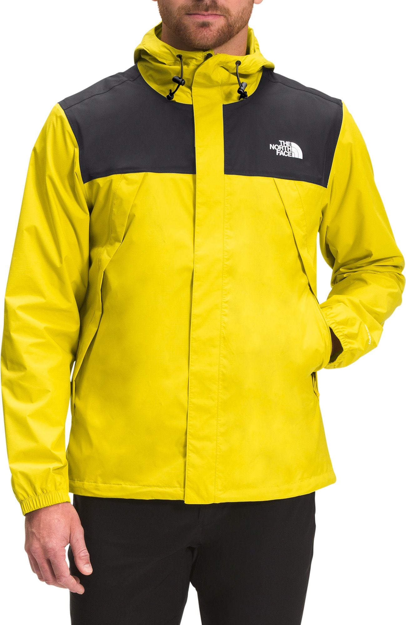 The North Face Antora Jacket Acid Yellow Black Small