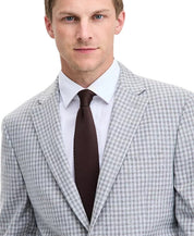 Tommy Hilfiger Mens Modern fit Sport Coat Blazer 46 R Gray Blue Plaid Check