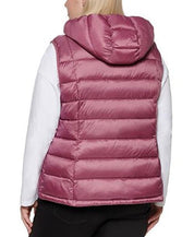 Charter Club Women's Plus Size Hooded Packable Puffer Vest 0X Plumberry