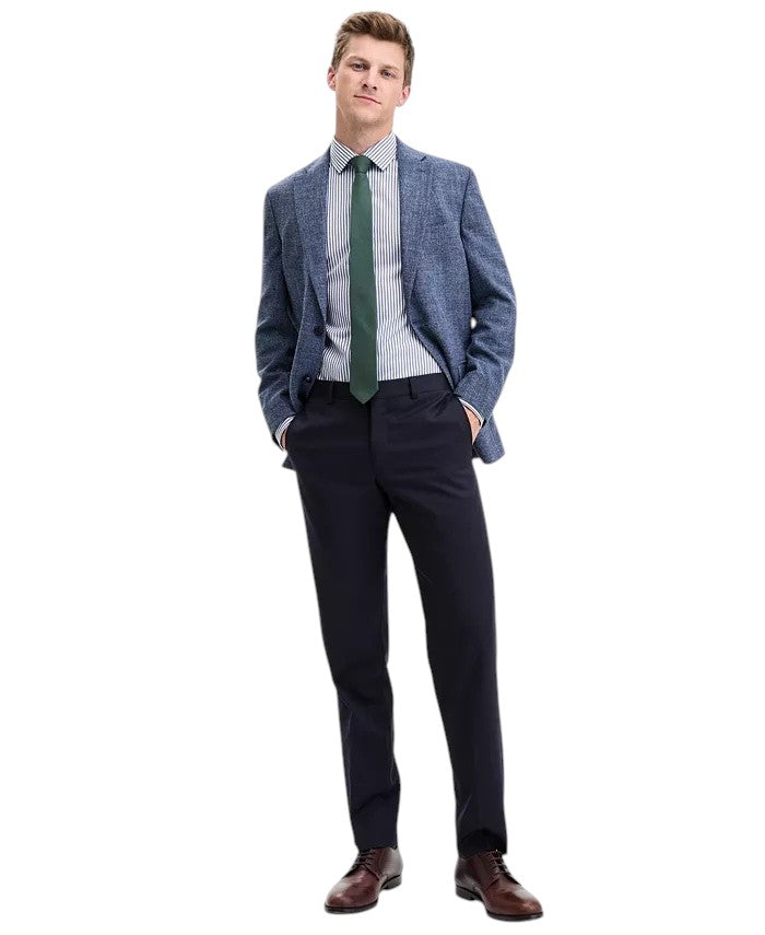 Tommy Hilfiger Mens Modern fit Sport Coat Blazer 44 S Blue Solid