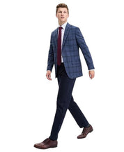 Tommy Hilfiger Mens Modern fit Sport Coat Blazer 42 L Blue Plaid Stretch