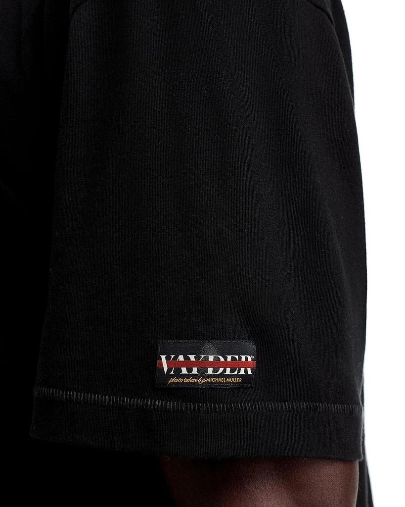 Vayder Mens Regular fit Short Sleeve Night Bike Graphic T-Shirt Medium Black