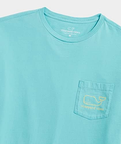 Vineyard Vines Men's Garment Dye Whale Long-Sleeve T Shirt Large Green Sea Grove