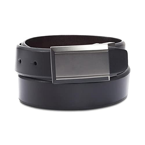 Kenneth Cole REACTION Men's Reversible Buckle Belt Black Brown Large (38-40)