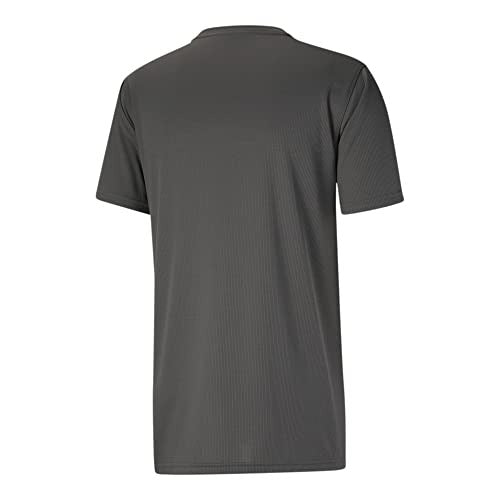 PUMA Men's Performance Cat Tee T Shirt Large Grey / Lime Green