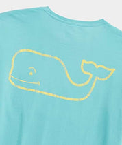 Vineyard Vines Men's Garment Dye Whale Long-Sleeve T Shirt Large Green Sea Grove