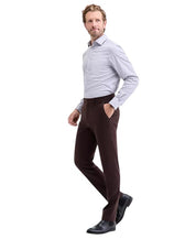 Calvin Klein Mens Slim fit Dress Pants 38 / 30 Brown Solid
