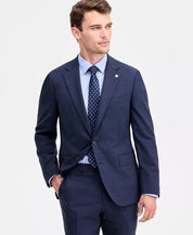 Ted Baker Mens Modern fit Sport Coat Blazer 46 R Navy Blue Solid Stretch Wool