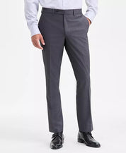 Dkny Mens Modern fit 2 Piece Suit 40 R Pants 33 / 32 Black White Birdseye