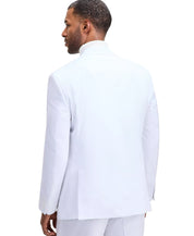Tayion Mens Classic fit Suit Jacket Blazer 40 R White Solid