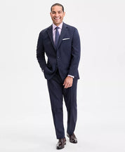 Perry Ellis Portfolio Modern fit 2 Piece Suit 40 S Pants 33 / 30 Blue Striped
