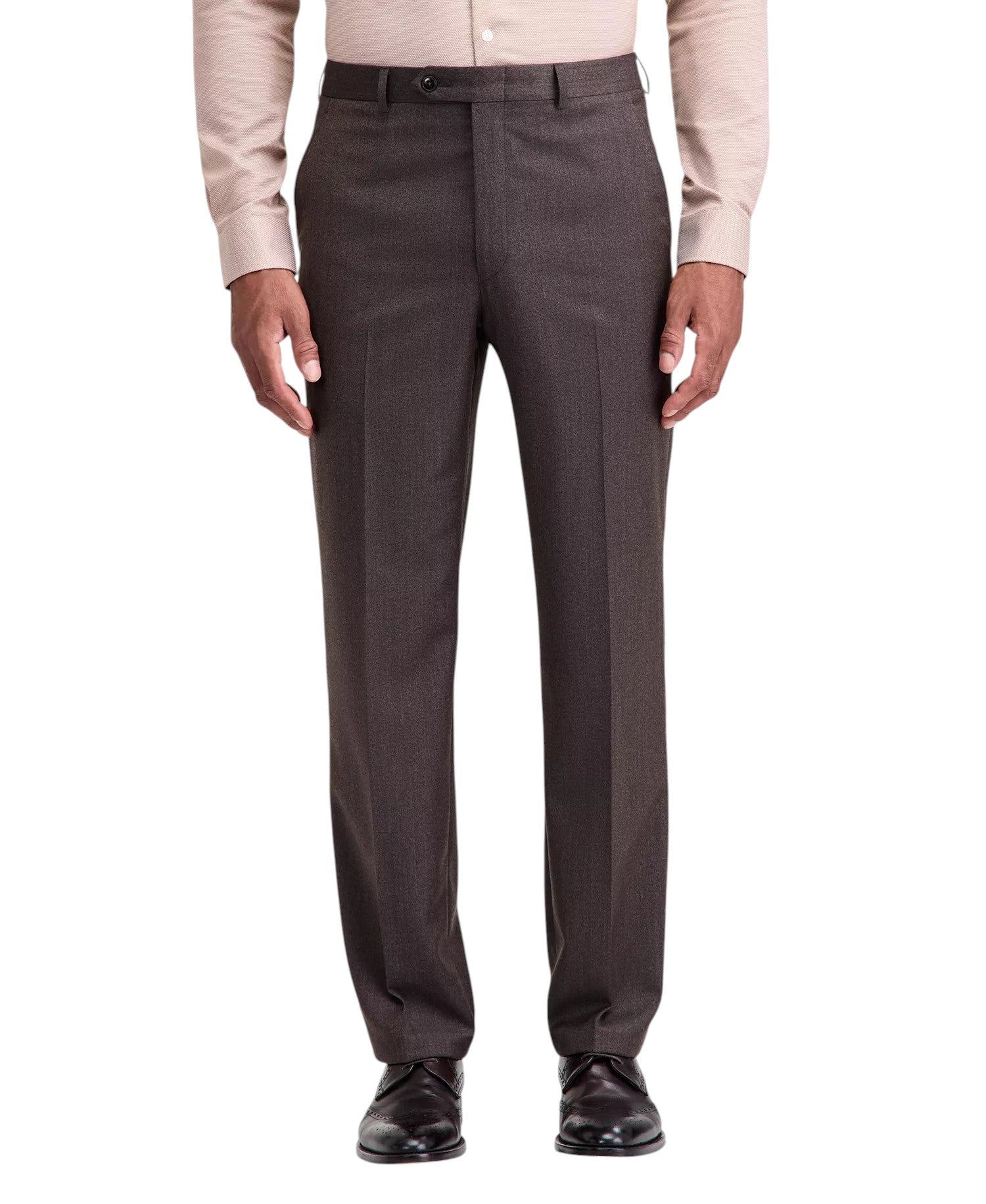 Michael Kors Mens Classic fit Wool Dress Pants 32 / 30 Brown Solid