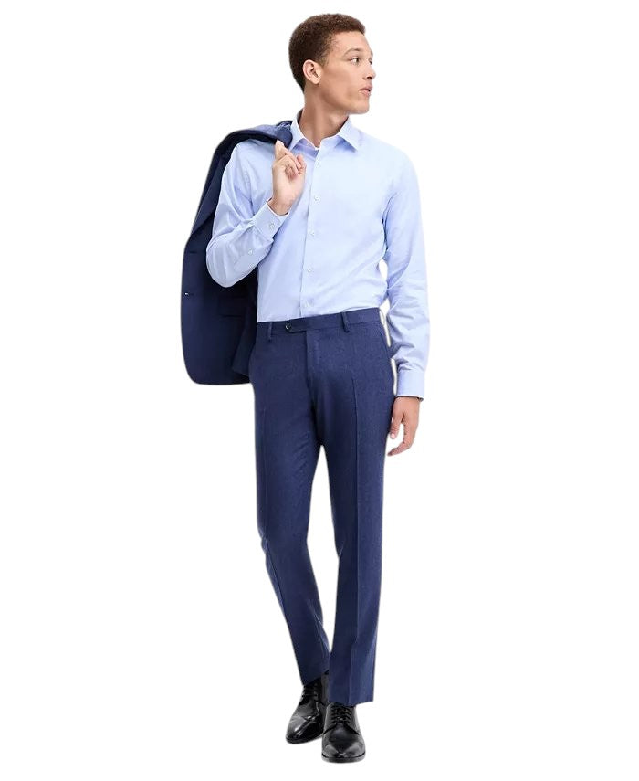 Tommy Hilfiger Mens Modern fit Wool Dress Pants 29 / 30 Blue Solid