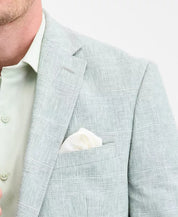 Bar Iii Mens Slim fit Suit Jacket Blazer 42 S Pastel Green Plaid Linen