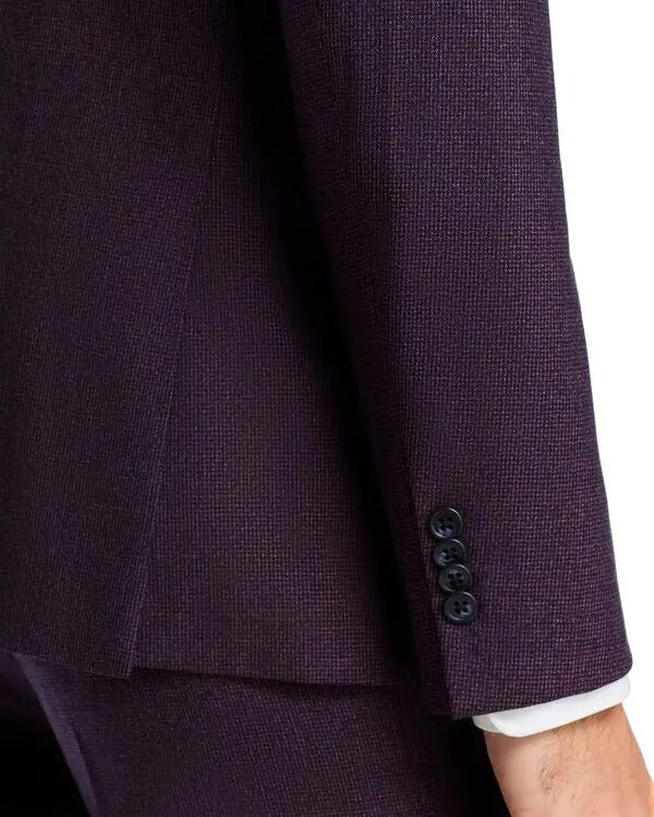 John Varvatos Star Usa Mens Slim fit Suit Jacket Blazer 38 R Purple Wool