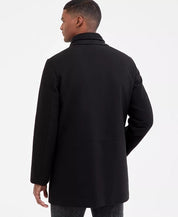 Calvin Klein Mens Classic-Fit Coleman Bib Overcoat Coat 42 R Black