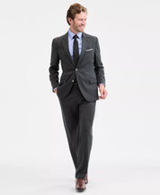 Nautica Mens Modern fit 2 Piece Suit 42 R / 36 Waist Olive Green Solid Stretch