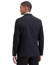 Nautica Mens Modern fit 2 Piece Suit 38 R / 32 Waist Black Striped
