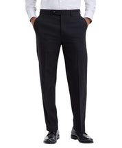 Nautica Mens Modern fit 2 Piece Suit 38 R / 32 Waist Black Striped
