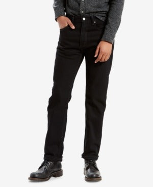 Levi's Men's 505 Regular Fit Jeans 33 x 32 Black