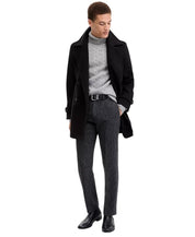 Tommy Hilfiger Mens Classic-Fit Double Breasted Peacoat Coat 38R Black
