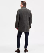 Calvin Klein Mens Prosper Slim Fit Wool Overcoat Coat 38S Hunter Green