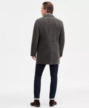Calvin Klein Mens Prosper Slim Fit Overcoat Coat 36 S Wool Hunter Green