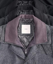 Calvin Klein Mens Classic-Fit Coleman Bib Overcoat Coat 40L Grey